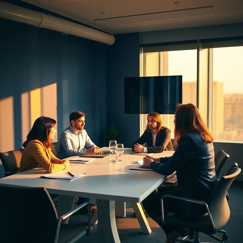 Echipa de consultanți financiari într-un birou modern din București